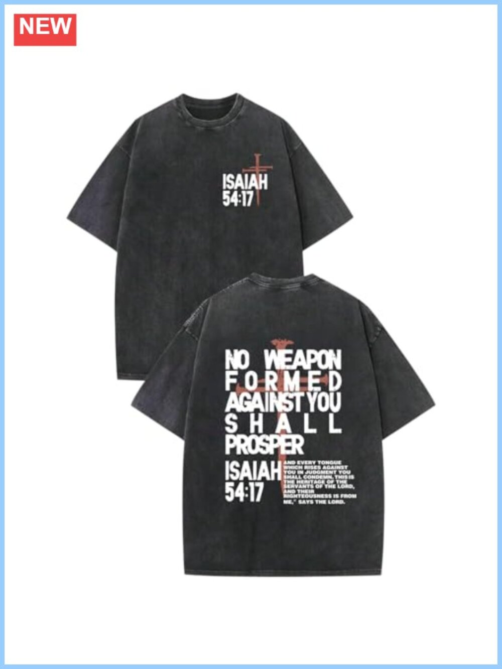 Christian Jesus Graphic Tee for Men Vintage Acid Wash Oversized Faith Religious